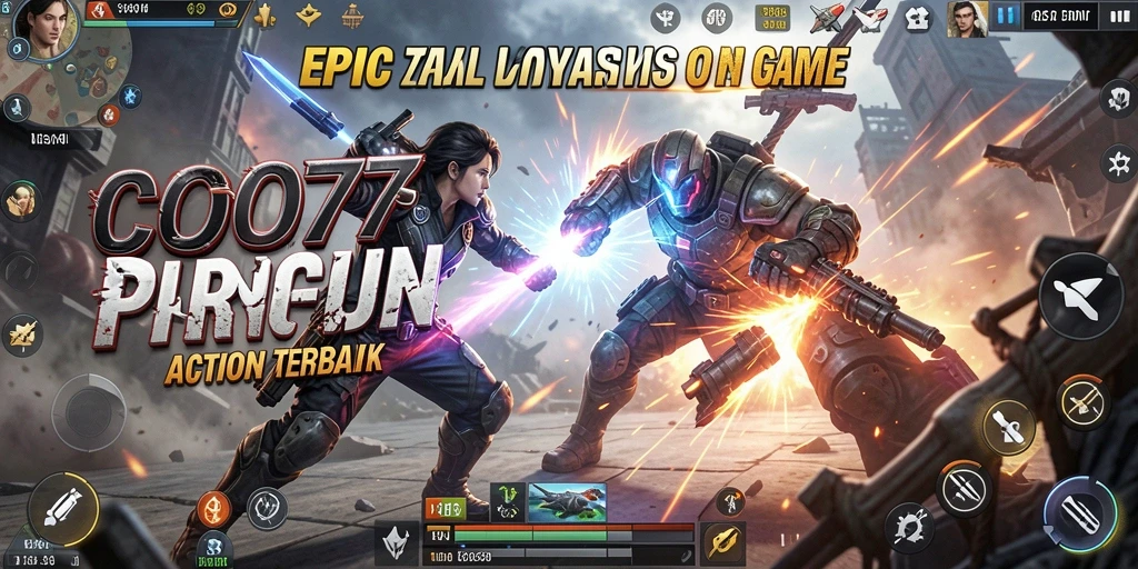 Tampilan menarik dari gameplay C0077 yang penuh aksi.
