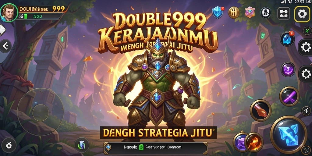 Screenshot gameplay DOUBLE999 menunjukkan aksi menegangkan dalam pertahanan menara.