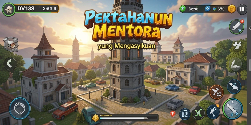 Screenshot gameplay <strong>DV188</strong> menampilkan aksi Tower Defense yang menegangkan.