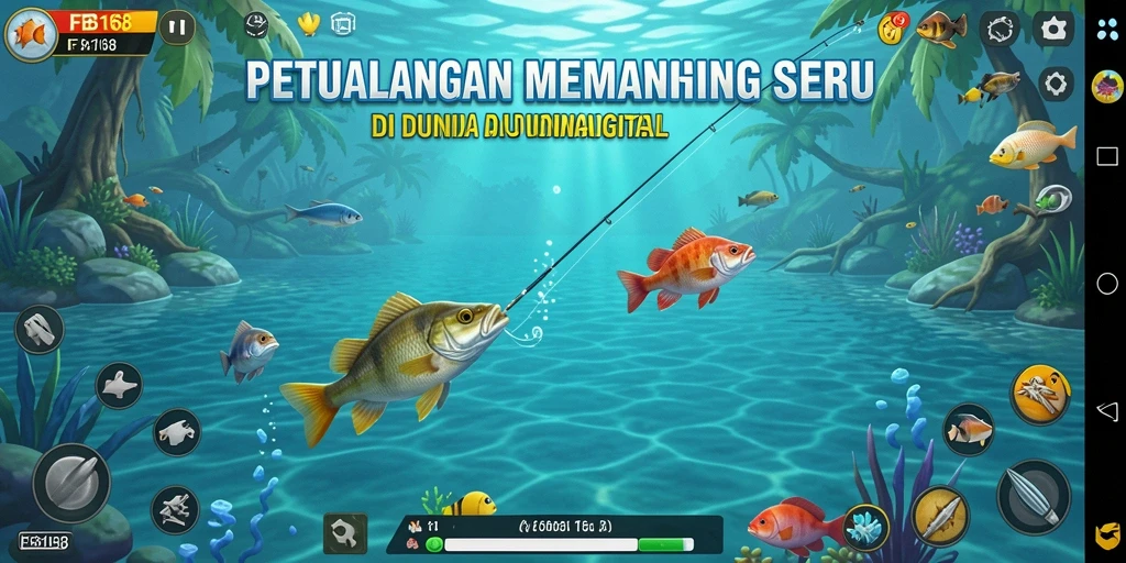 Tampilan menawan dari gameplay memancing FB168 yang menggugah selera.