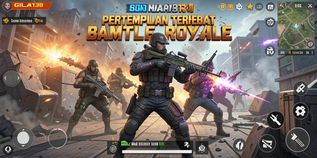 Tampilan gameplay mendebarkan dalam GILA138 dengan aksi pertempuran intens.