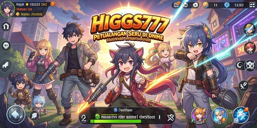 Screenshot HIGGS777 menunjukkan aksi mendebarkan di dunia Anime.