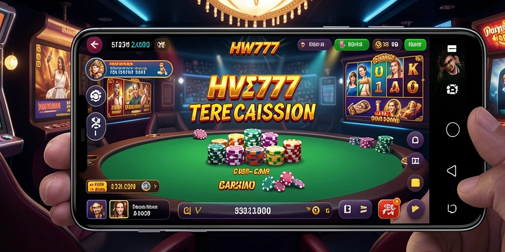 Tampilan gameplay HW777 yang interaktif dan menarik di kasino live.