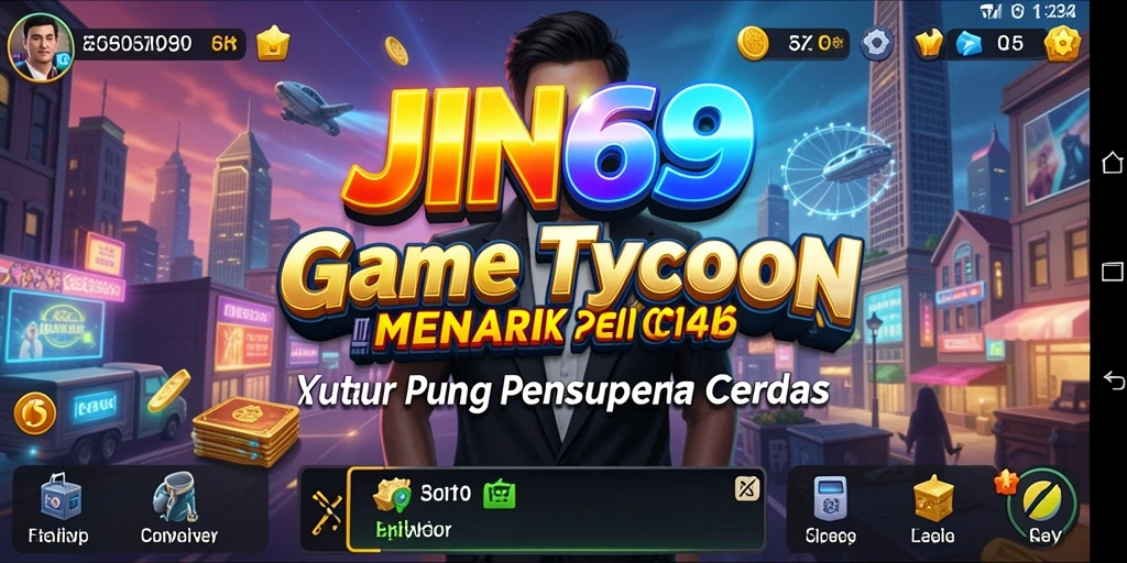 Screenshot gameplay JIN69 yang menampilkan manajemen bisnis yang seru.