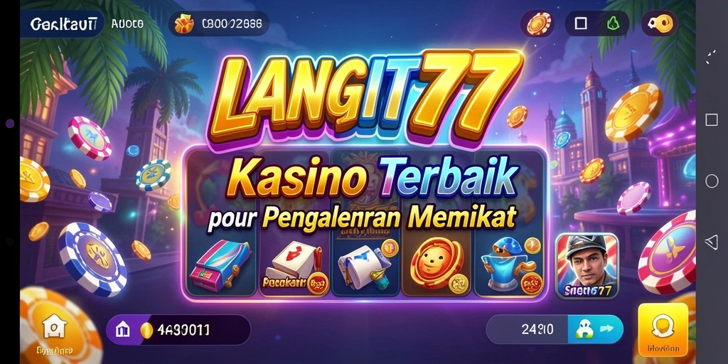 Tangkapan layar utama LANGIT777 yang menunjukkan gameplay mendebarkan di kasino.