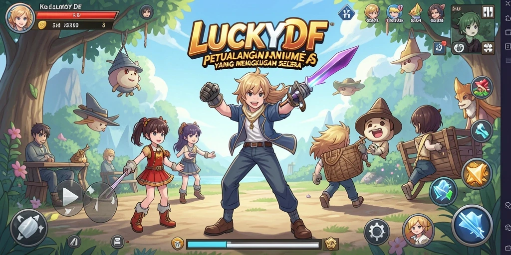 Gameplay dinamis dan karakter anime yang menarik.