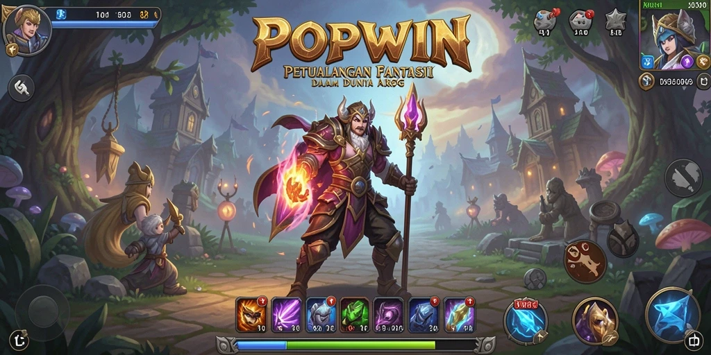 Tangkapan layar menunjukkan aksi pertarungan epik dalam POPWIN.