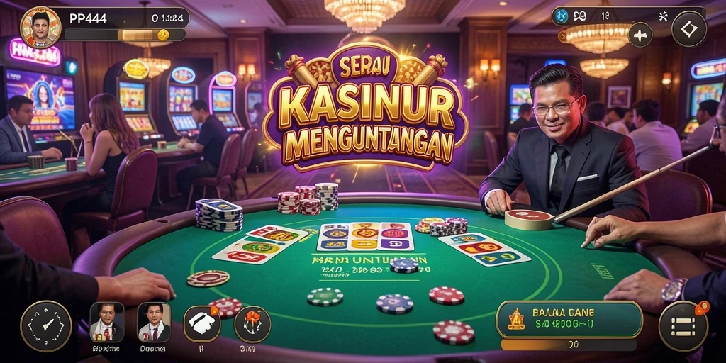 Tampilan gameplay kasino yang menarik dan penuh aksi.
