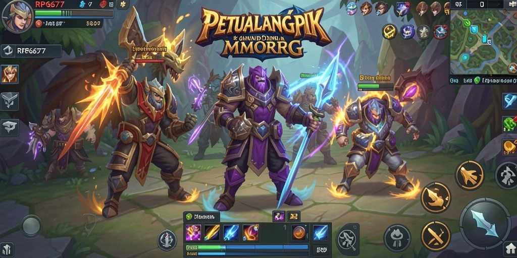 Screenshot hasil tangkapan layar dari gameplay RPG MMORPG yang mendebarkan.