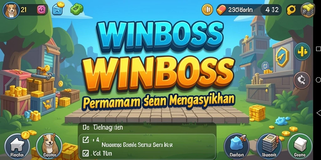 Screenshot gameplay WINBOSS menampilkan elemen Idle yang menarik.
