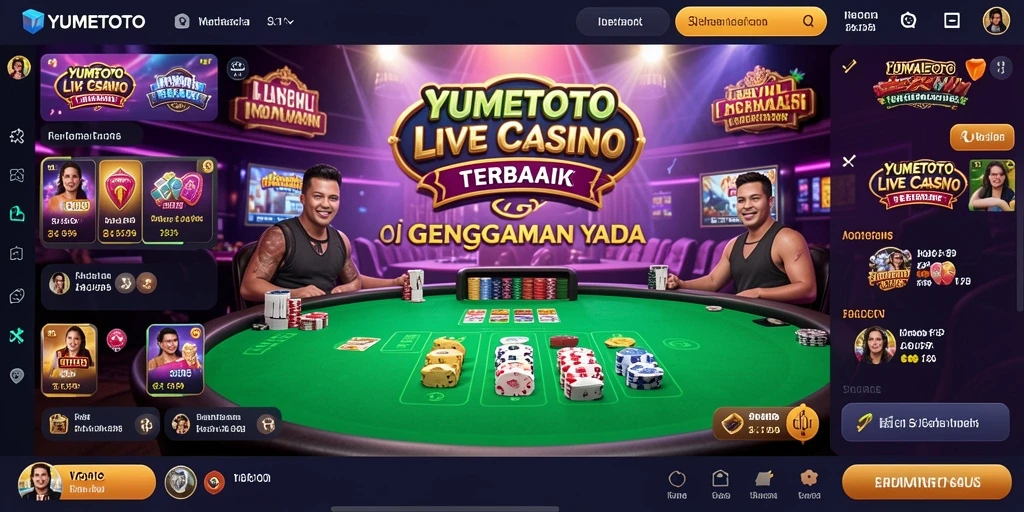 Tampilan gameplay YUMETOTO yang mendebarkan dan interaktif dalam Live Casino.