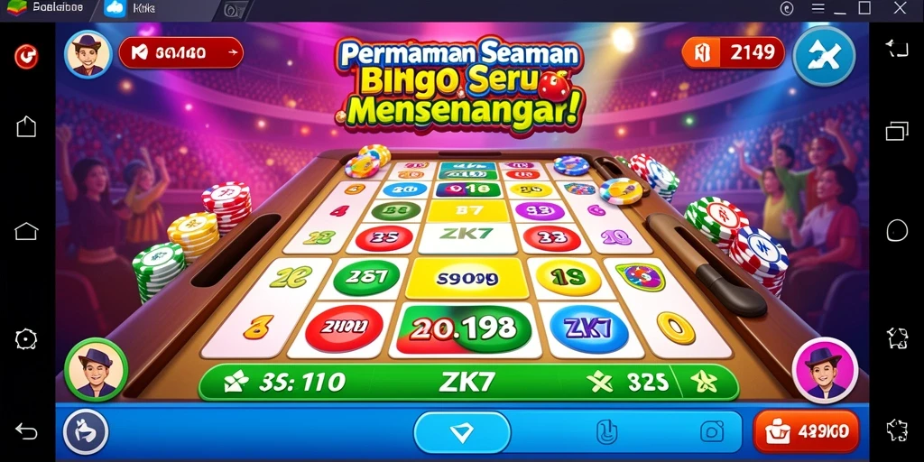 Tampilan gameplay seru dalam ZK7 yang menampilkan Bingo.